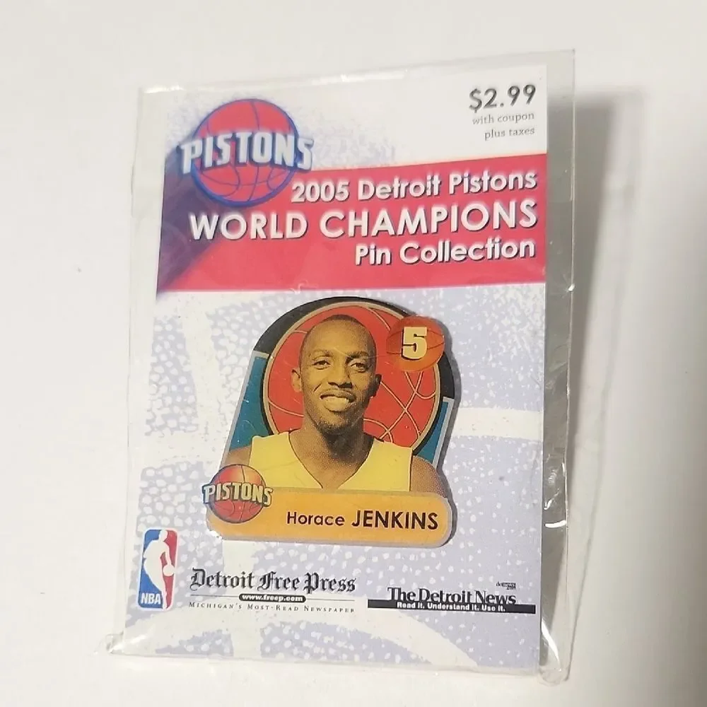 Detroit Pistons World Champions Pin